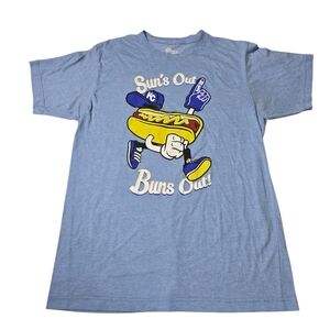 18.53 Kansas City Suns Out Buns Out Casual Summer Weekend Graphic T-Shirt Light